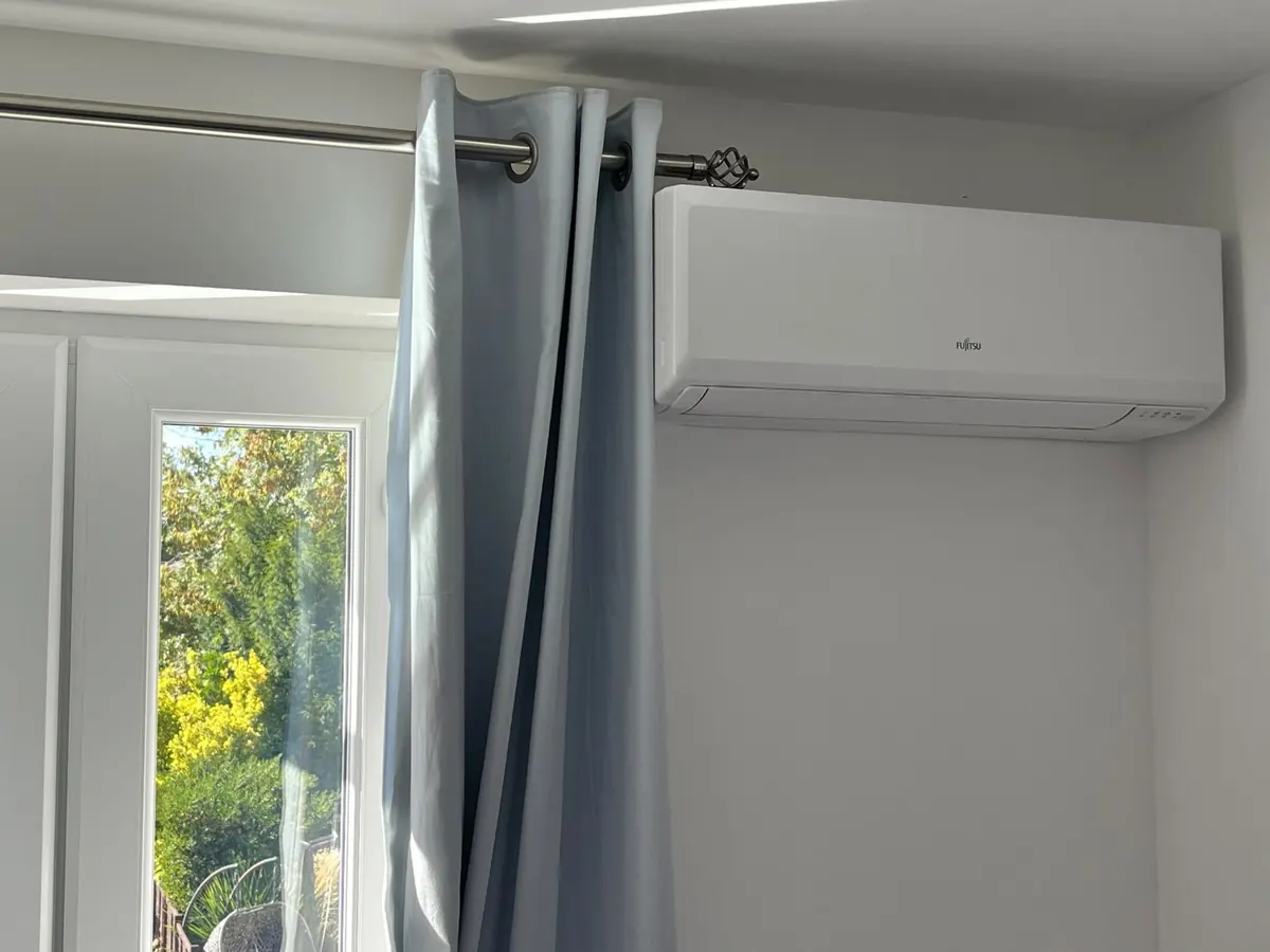 Fujitsu wall-mounted air conditioning installed by Warner Climate Co.