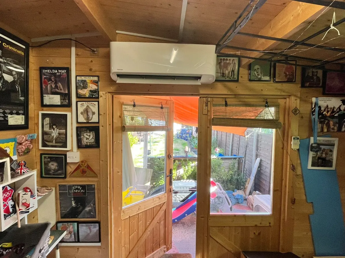 Toshiba wall-mounted air conditioning installed by Warner Climate Co.